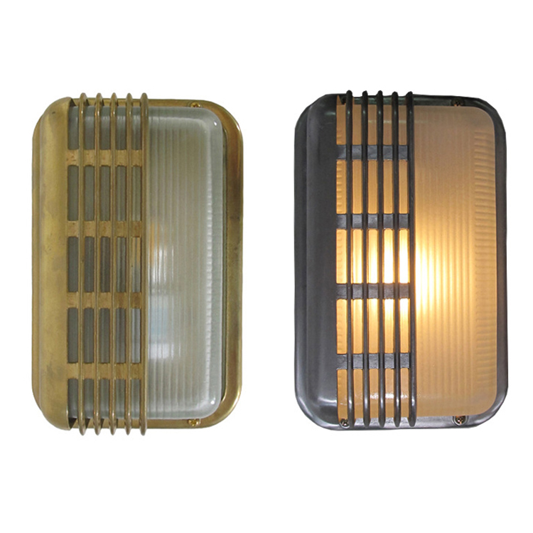 Waterproof IP65 IP55 Brass Oval Rectangular Lights LED Bulkhead Light Round