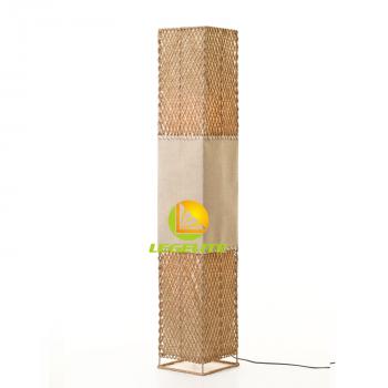 rattan floor lamp