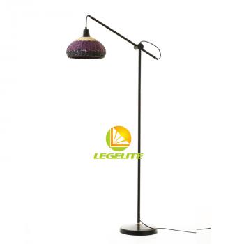 rattan floor lamp